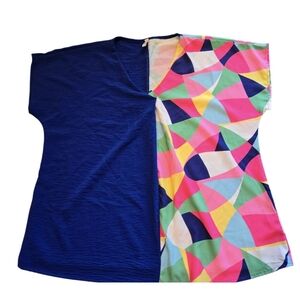 Colorful Geometric Women's Blouse